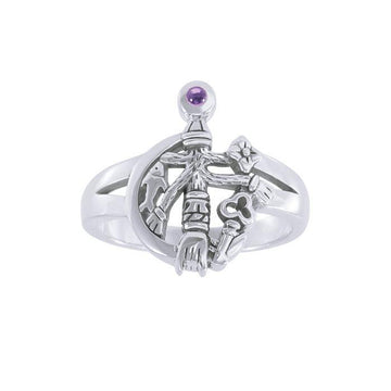 Gemstone Cimaruta Witch Ring TRI1580 - Jewelry